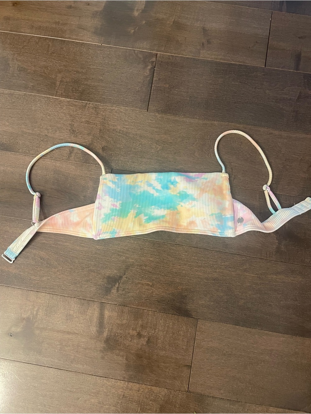 Women Billabong Tie-Dye Pastel Swim Top - small